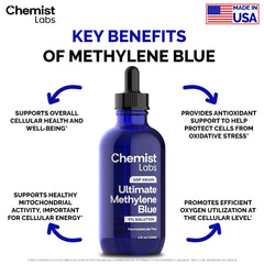 Chemist Labs USA-made facility badge indicates GMP standards and traceability.