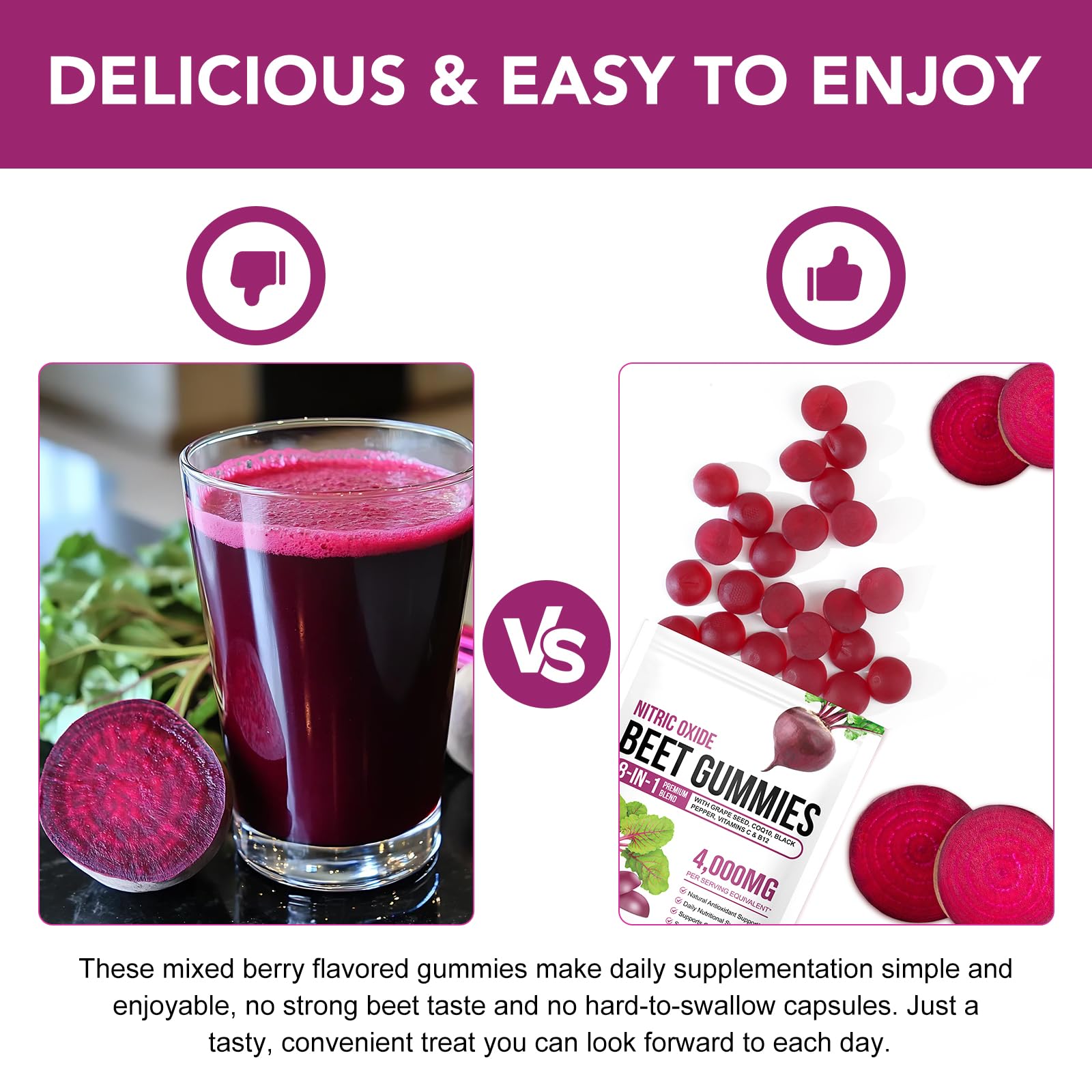 chenyayun Beet Root Gummies in-use lifestyle shot suggests everyday wellness
