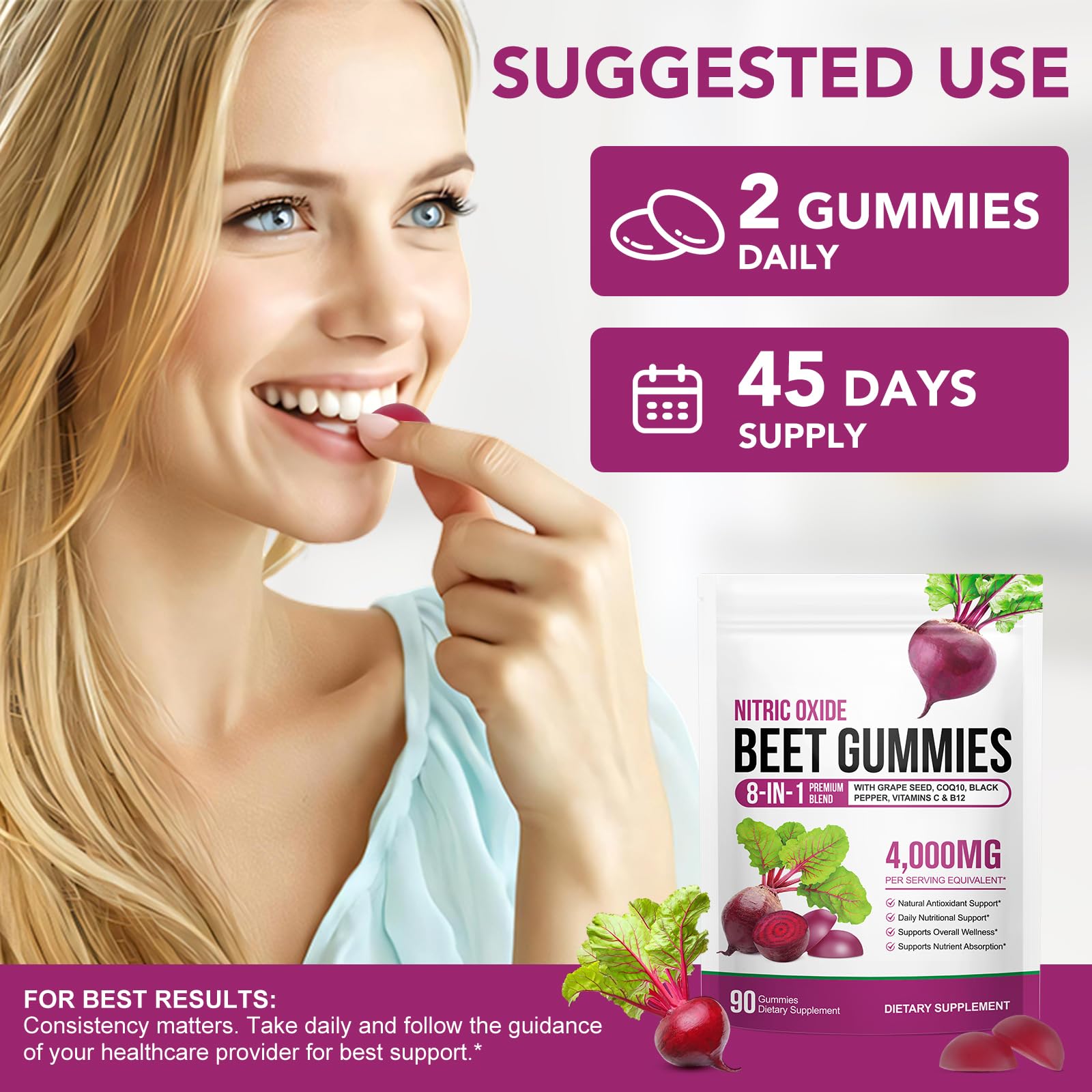 chenyayun Beet Root Gummies packaging design highlights premium branding