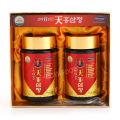 Cheon Hong Sam Jeong 6-year red ginseng bottles front view for daily wellness.