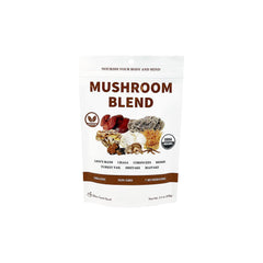 Cherie Sweet Heart 7 Mushroom Extract Powder jar shows organic blend for daily wellness