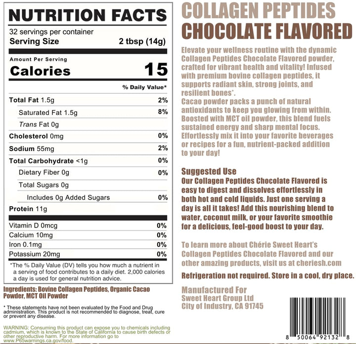 Cherie Sweet Heart collagen peptides chocolate being stirred into coffee for easy daily use