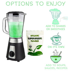 Cherie Sweet Heart green smoothie ready to blend with vibrant color