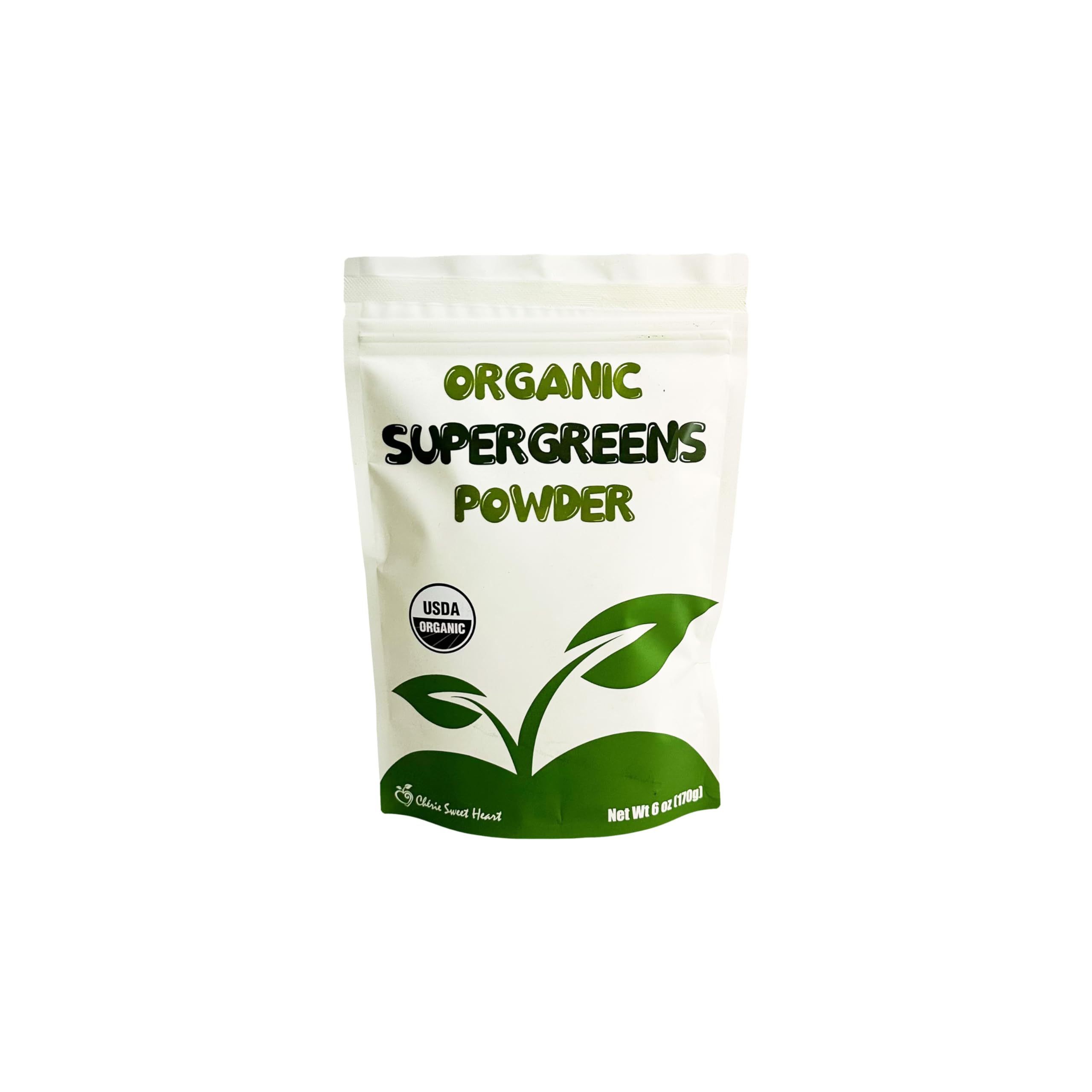 Cherie Sweet Heart supergreens bottle for daily greens boost