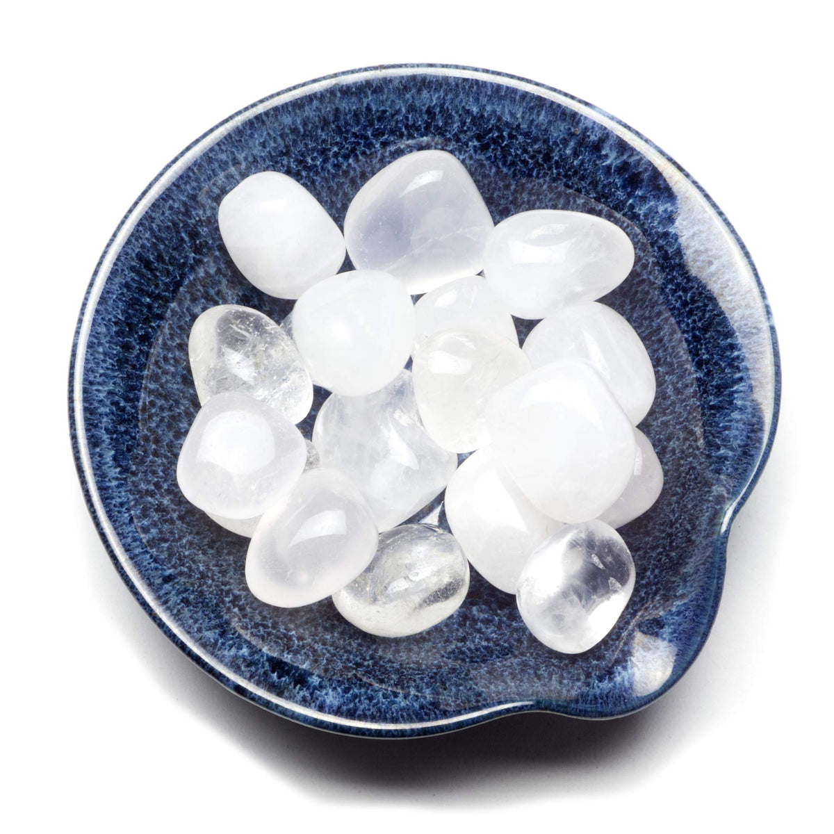 Cherry Tree Collection polished stones in a bowl show natural shine for mindful decor