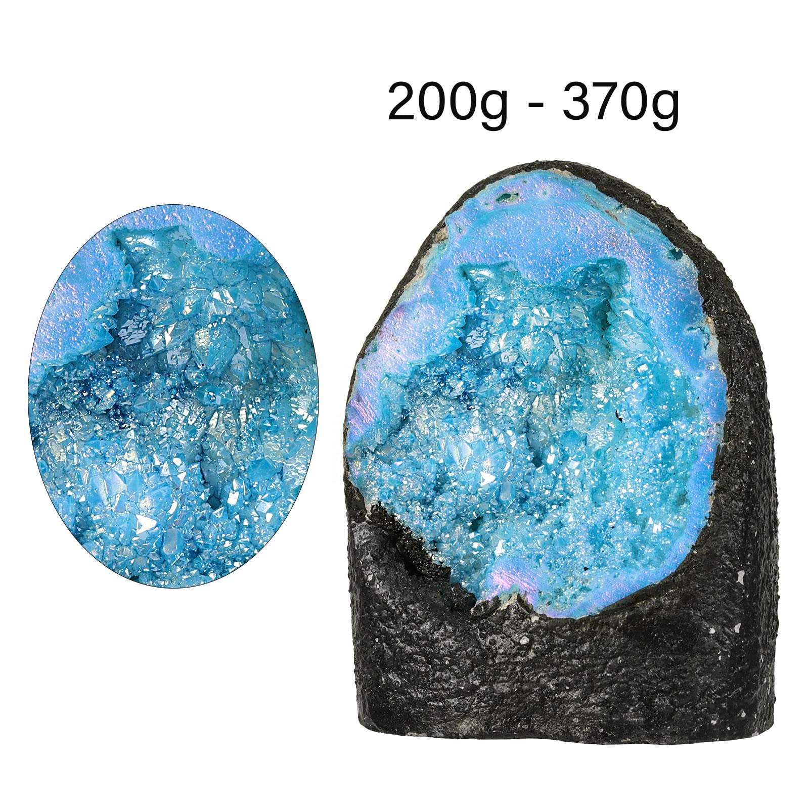 Cheungshing rock crystal geode cluster closeup highlights texture