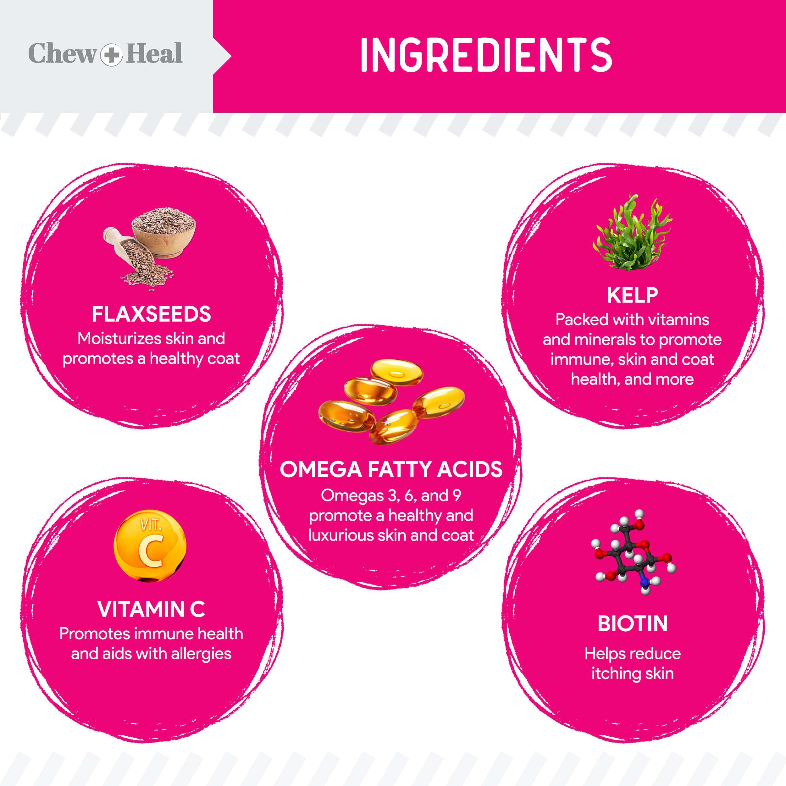 Chew + Heal Labs Omega-3 Powder scoop pour shows easy serving
