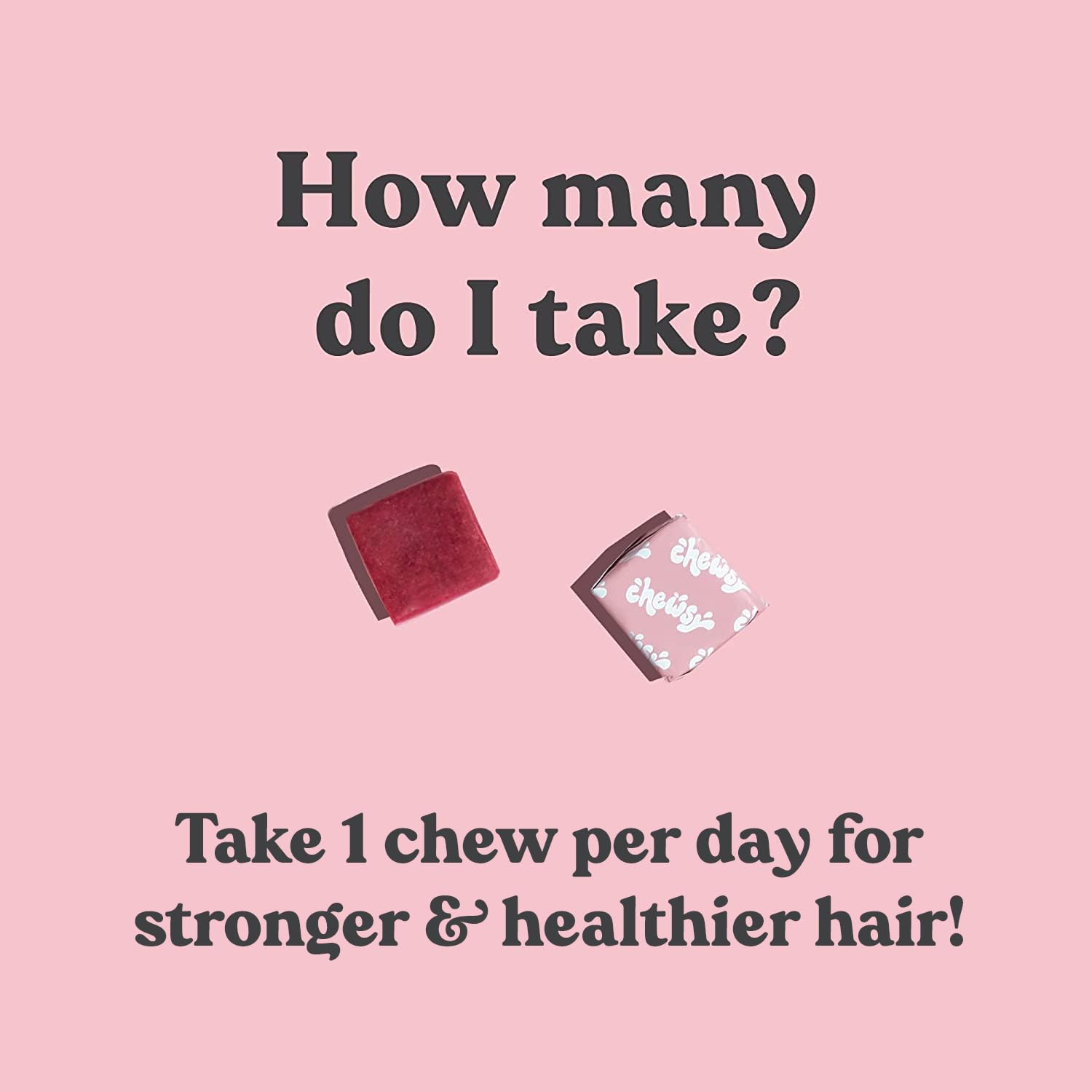 Chewsy Beautiful Hair goji berry ingredient detail suggesting antioxidant-rich support for hair nourishment