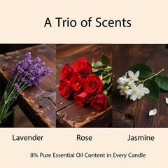 CHFILZLE 3-pack gift packaging highlights elegant, ready-to-gift candles for special occasions