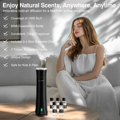 CHHZTEC Hotel Scent Diffuser side view fits modern interiors and spaces