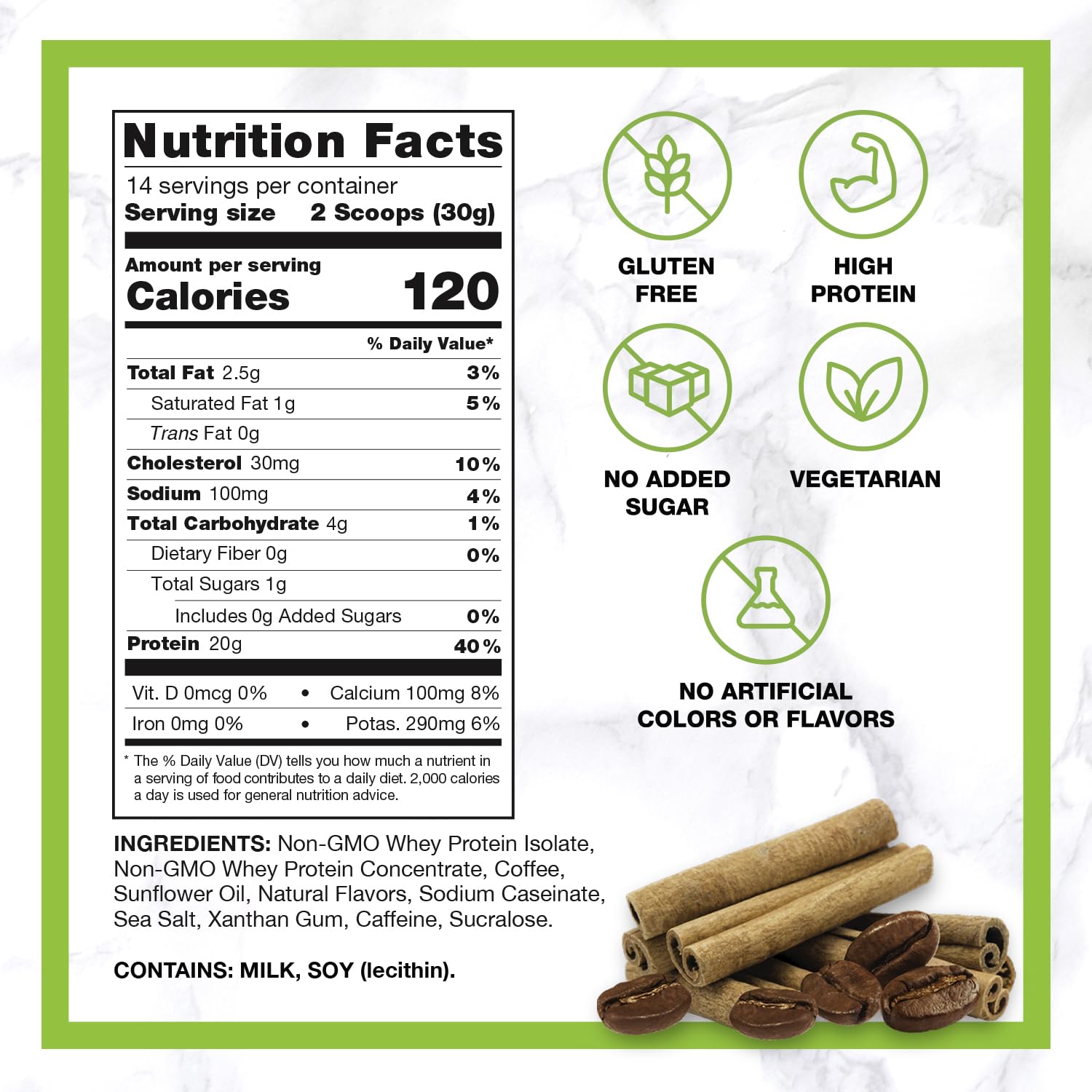 CHIKE Cinnamon High-Protein Iced Coffee cup with creamy protein-powered pick-me-up.