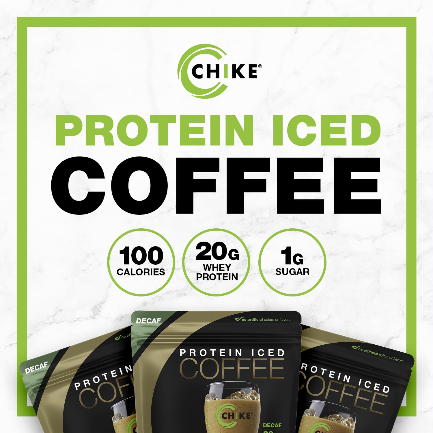 CHIKE Decaf Cappuccino Protein Coffee mug serve ready to enjoy any time.