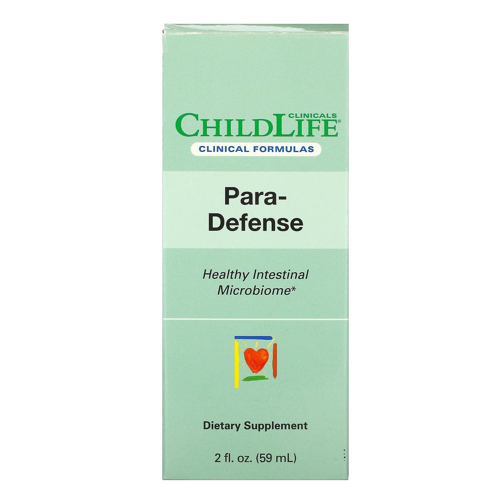 ChildLife Clinicals Para-Defense bottle supports a balanced gut and daily wellness.