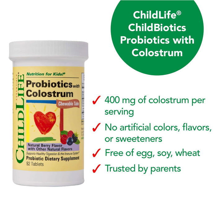 CHILDLIFE ESSENTIALS ChildBiotics gluten-free and non-GMO for clean daily use
