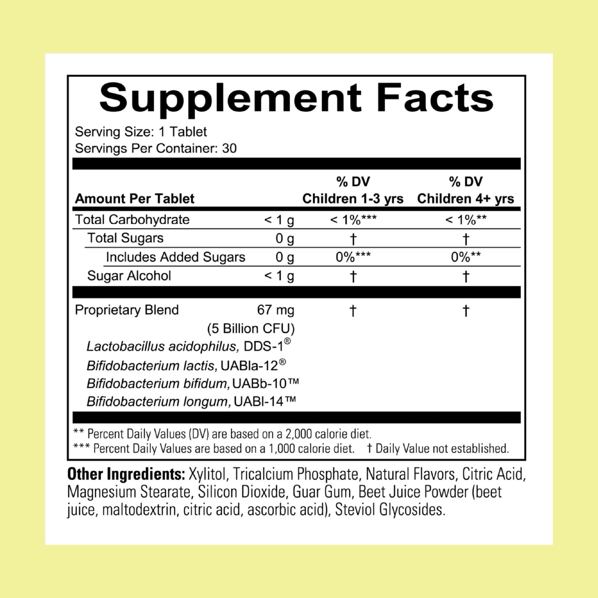 CHILDLIFE ESSENTIALS ChildBiotics label close-up highlights berry flavor