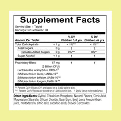 CHILDLIFE ESSENTIALS ChildBiotics label close-up highlights berry flavor