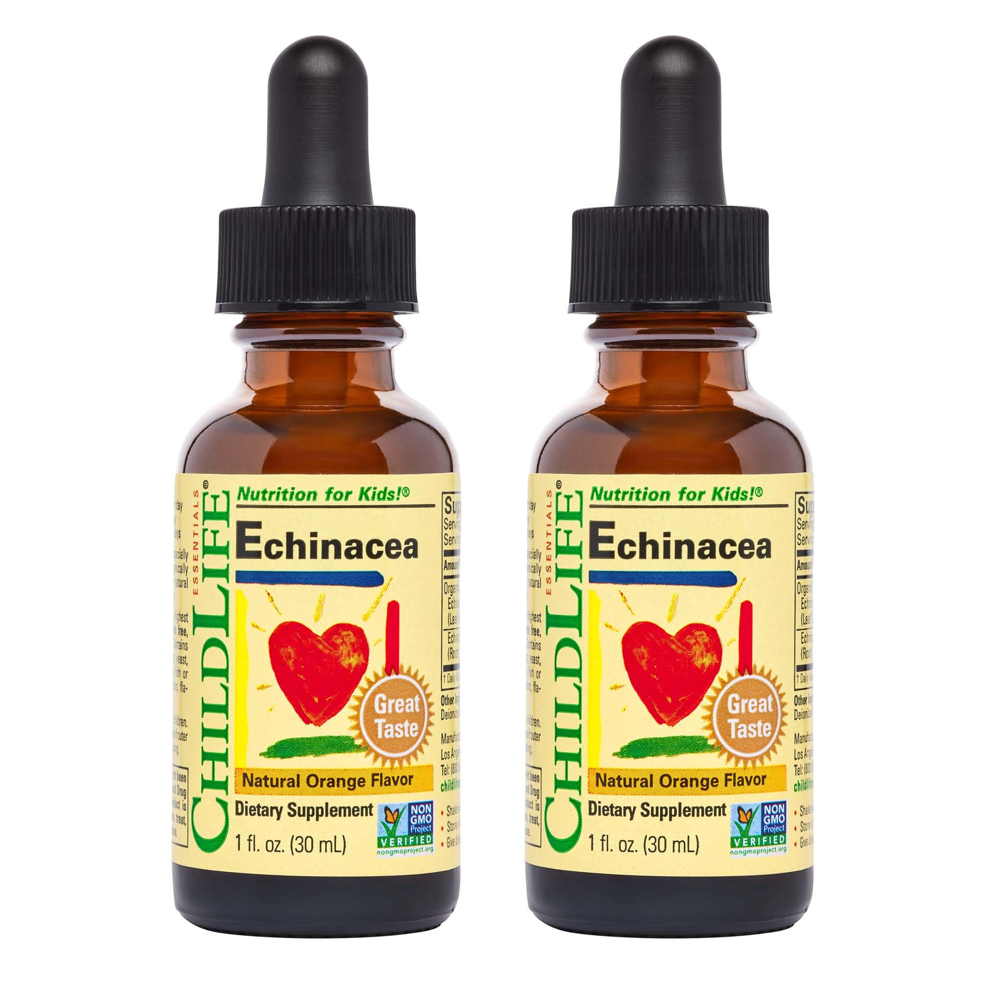 CHILDLIFE ESSENTIALS Echinacea for Kids bottle with dropper for easy dosing and support