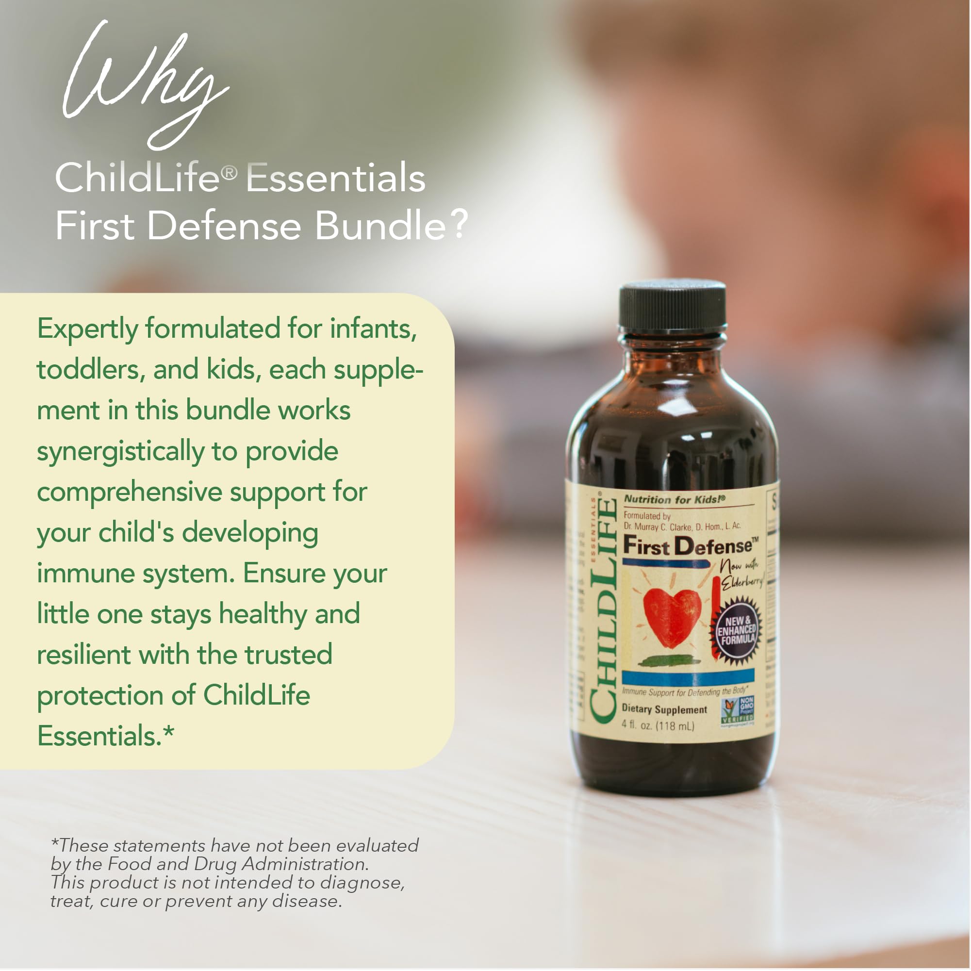 CHILDLIFE ESSENTIALS Echinacea liquid bottle supports a healthy immune system.