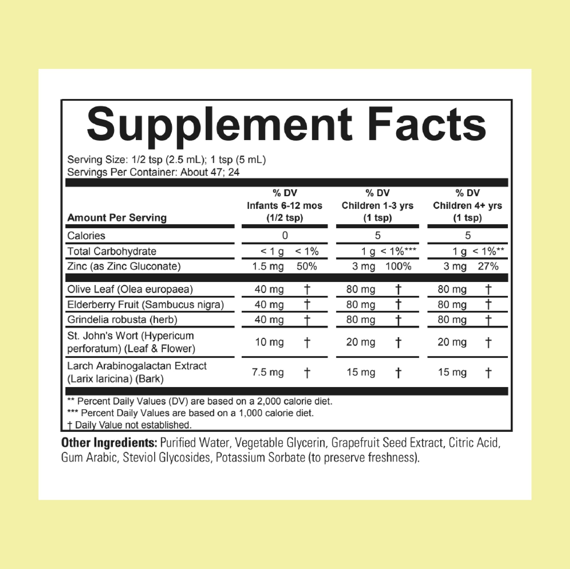 First Defense bottle label highlights elderberry and gluten-free, non-GMO features