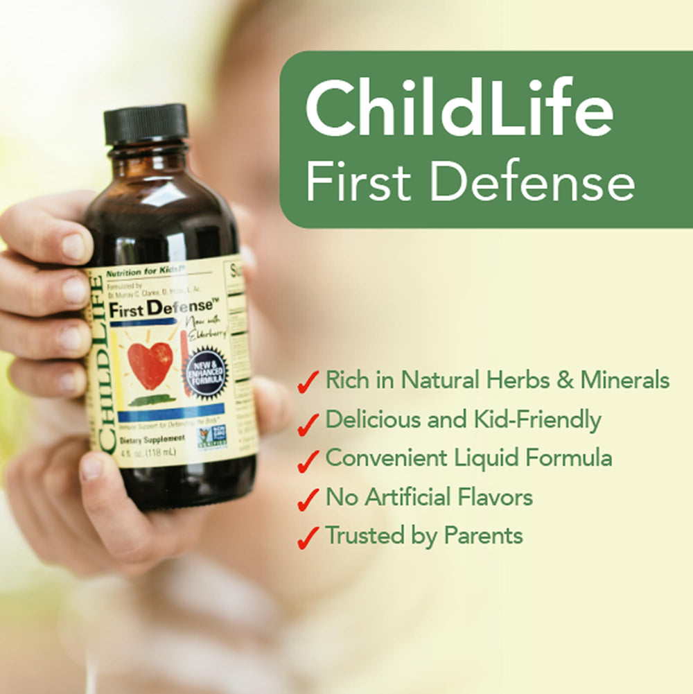CHILDLIFE ESSENTIALS First Defense packaging box arranged for family selection