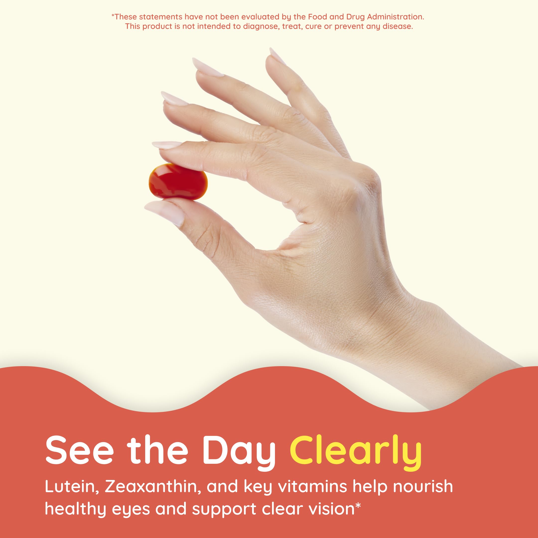 CHILDLIFE ESSENTIALS Healthy Vision SoftMelt gummy texture supports screen time.