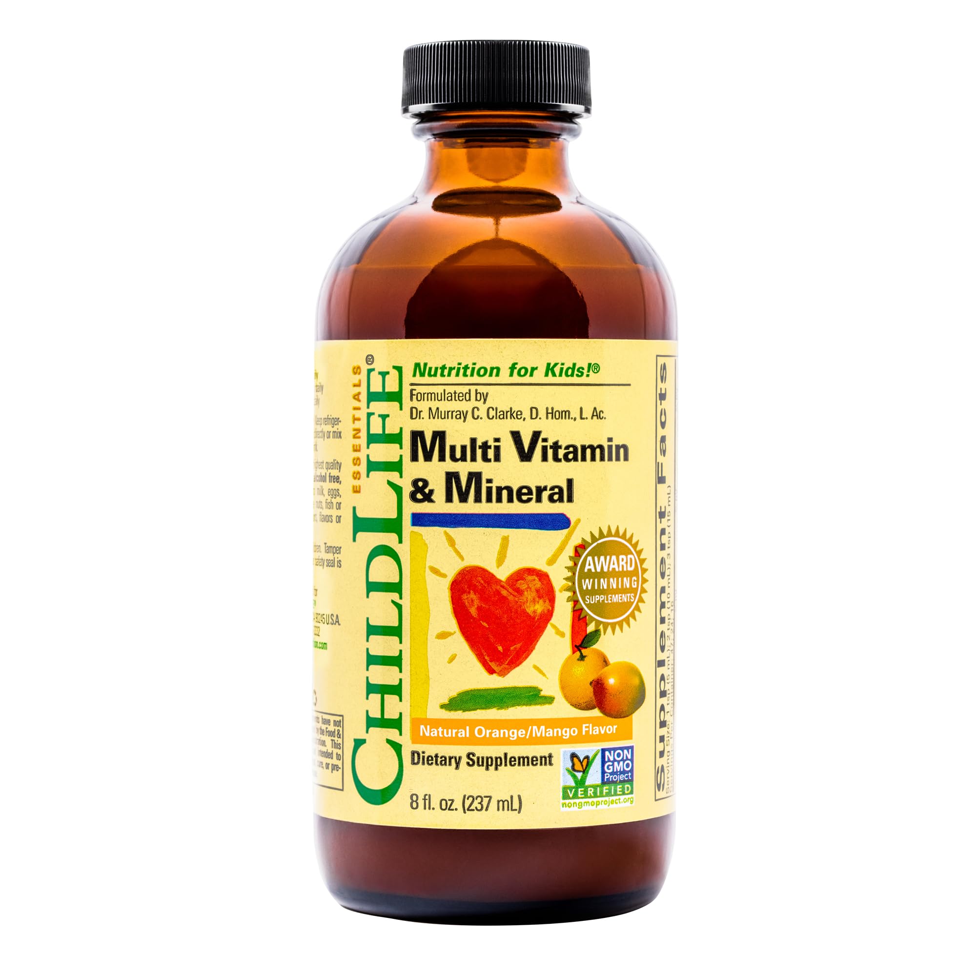CHILDLIFE ESSENTIALS liquid multivitamin bottle front for kids' daily nutrition