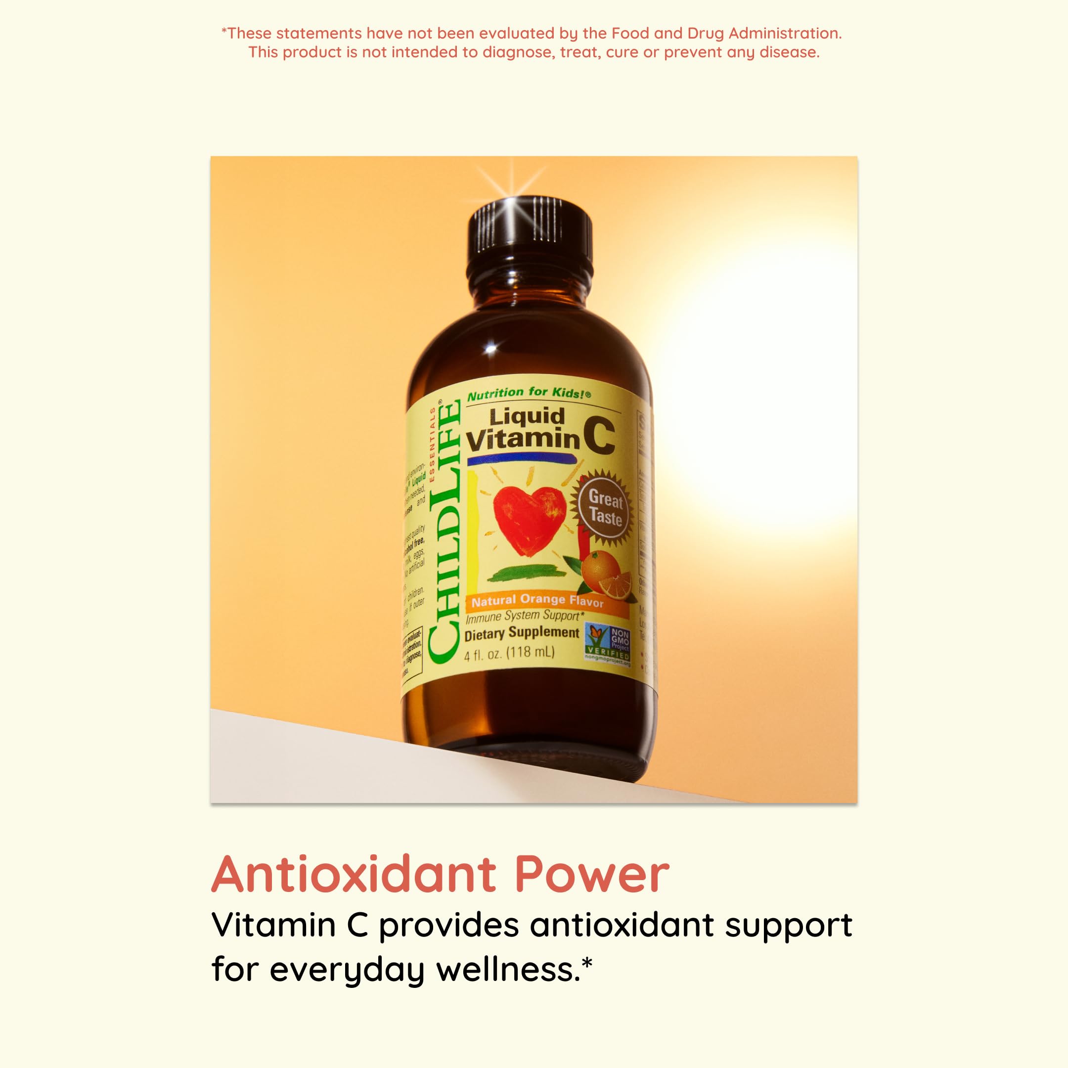 ChildLife Essentials Liquid Vitamin C immune-support image shows kids at play.