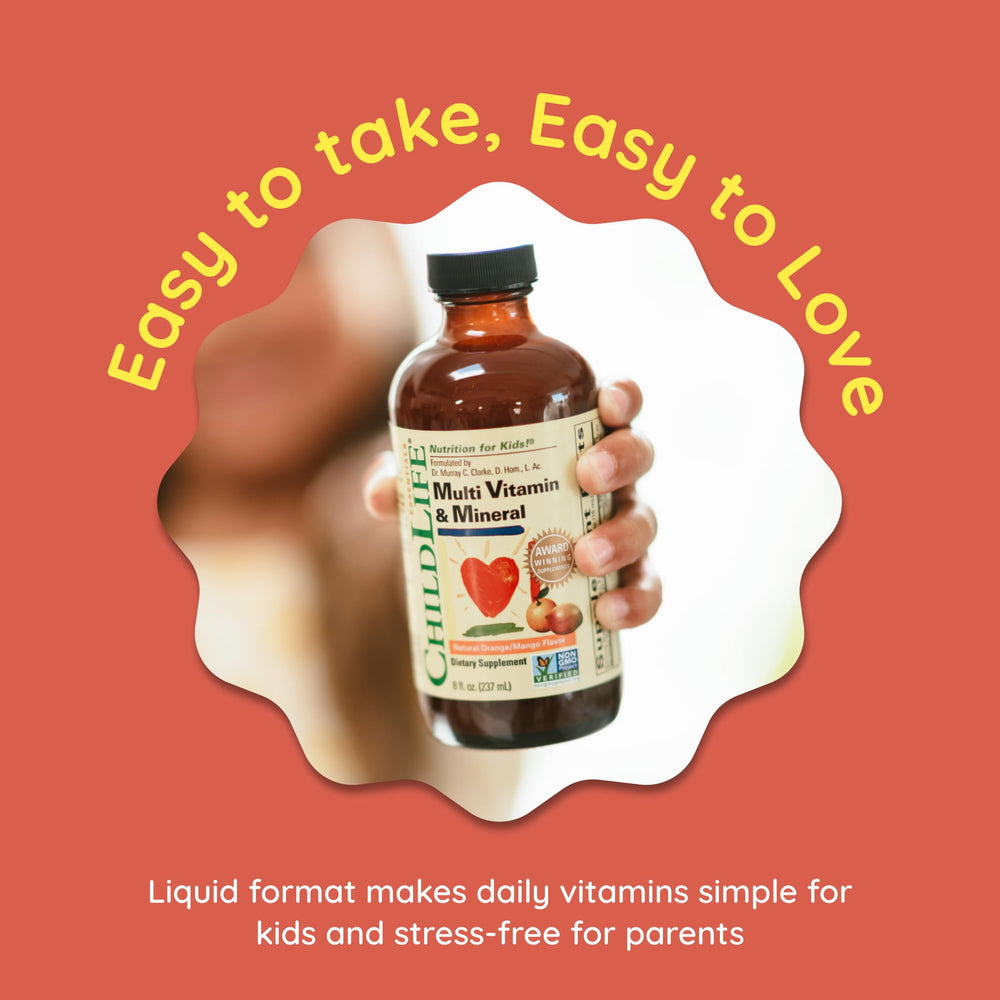 CHILDLIFE ESSENTIALS measuring spoon with bottle communicates simple dosing