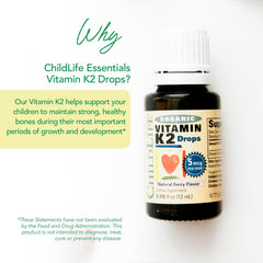 Organic ingredients label highlights a clean, preservative-free formula