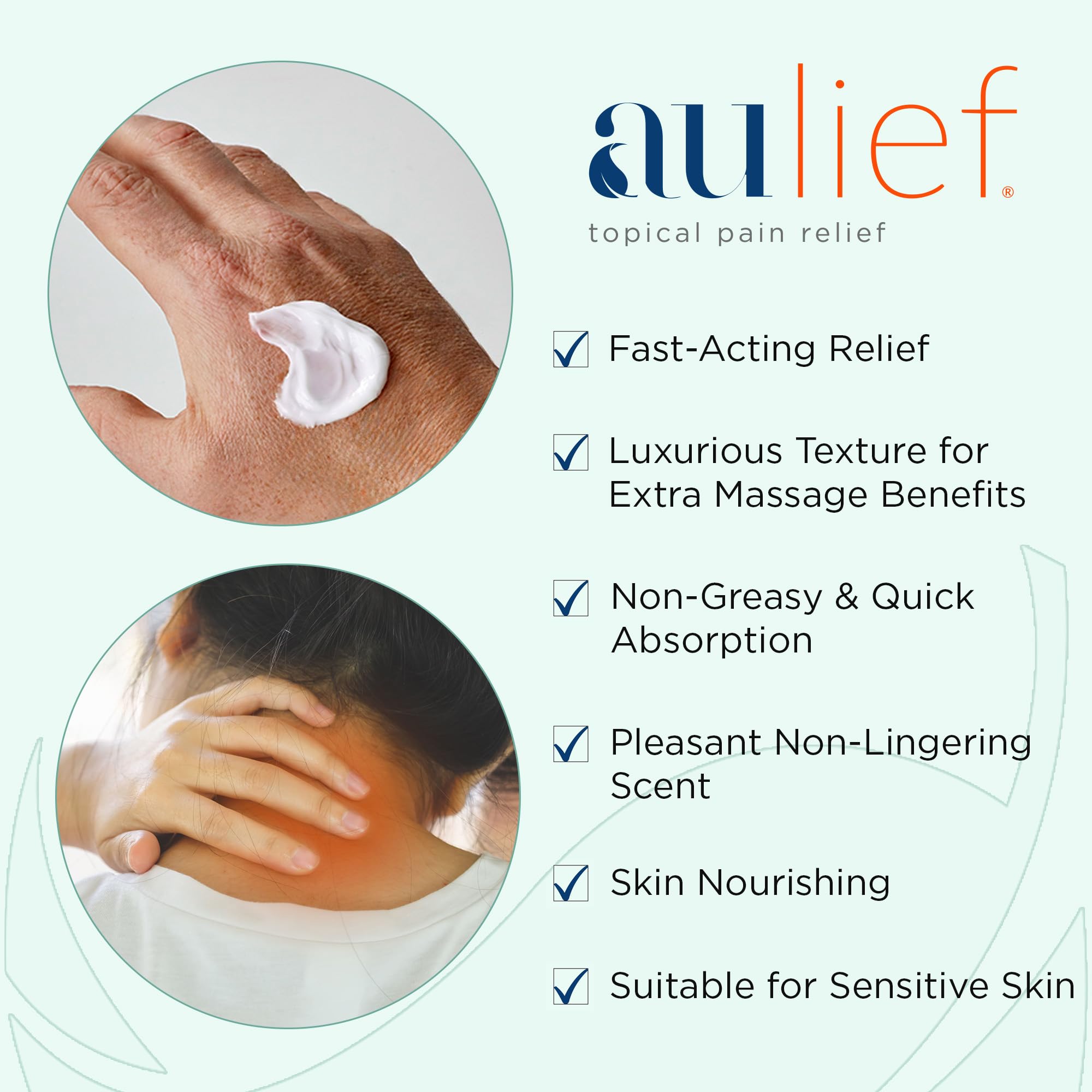 Applying China-Gel Aulief to forearm for targeted muscle relief