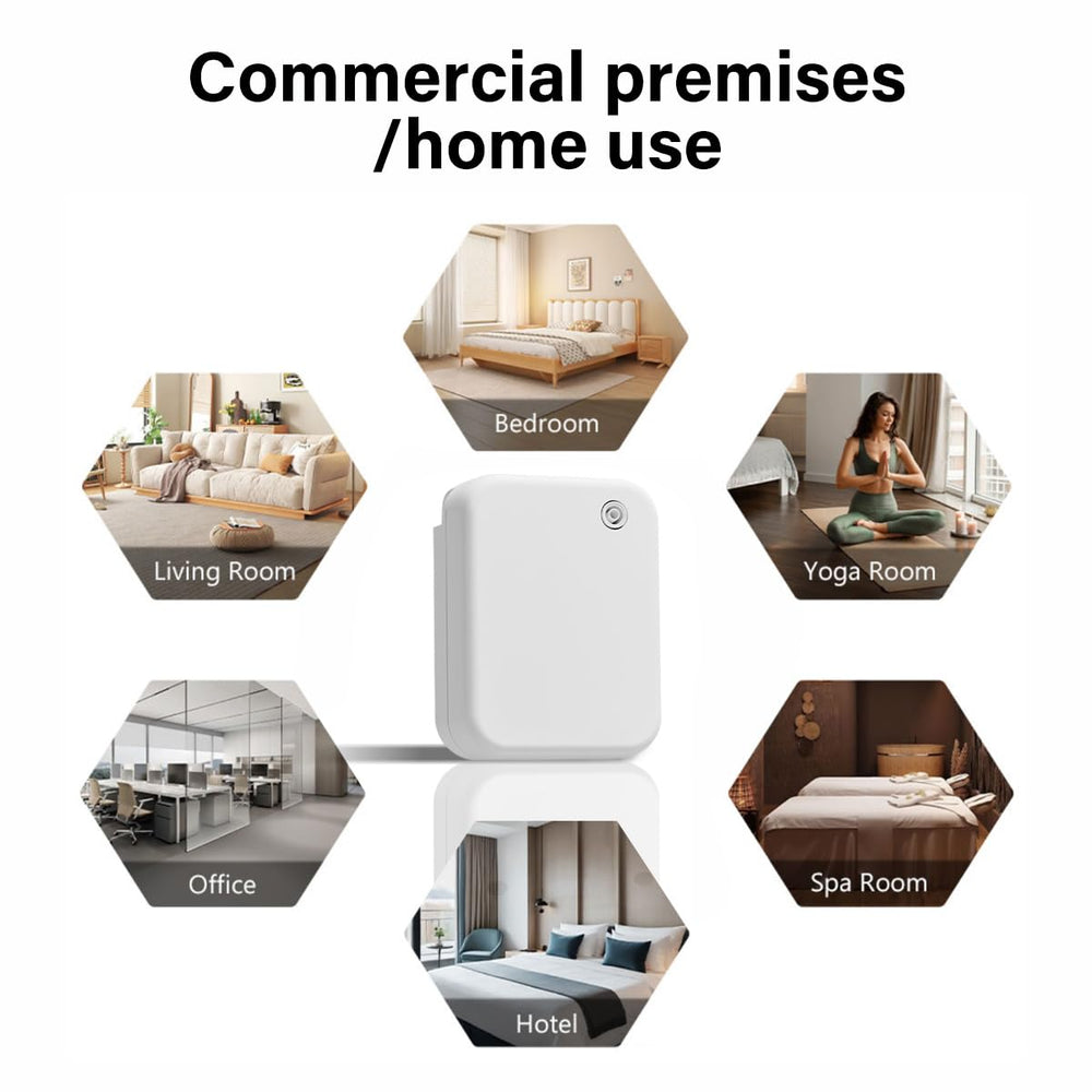 CHINNTEIKA living-room setup demonstrates quiet, mess-free aroma in a cozy space.