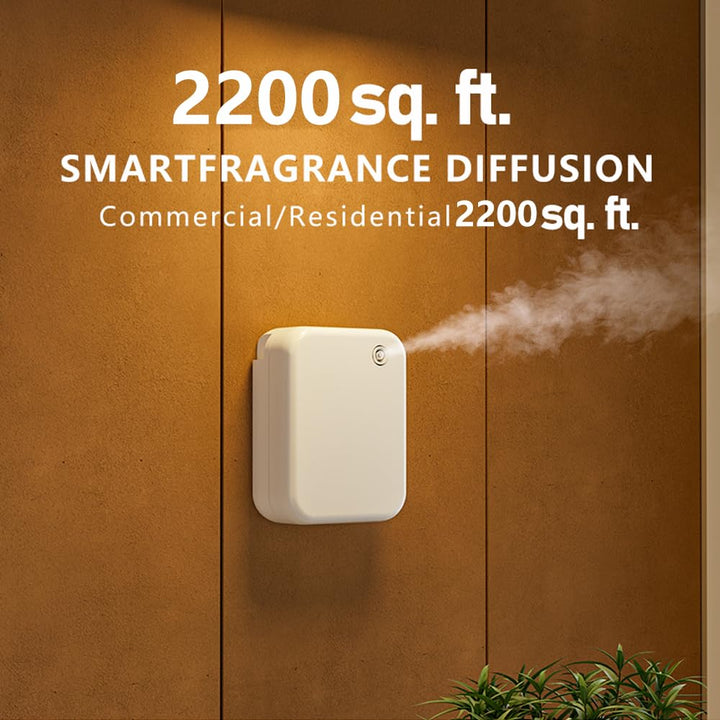 CHINNTEIKA diffuser top view shows compact design for spacious areas.