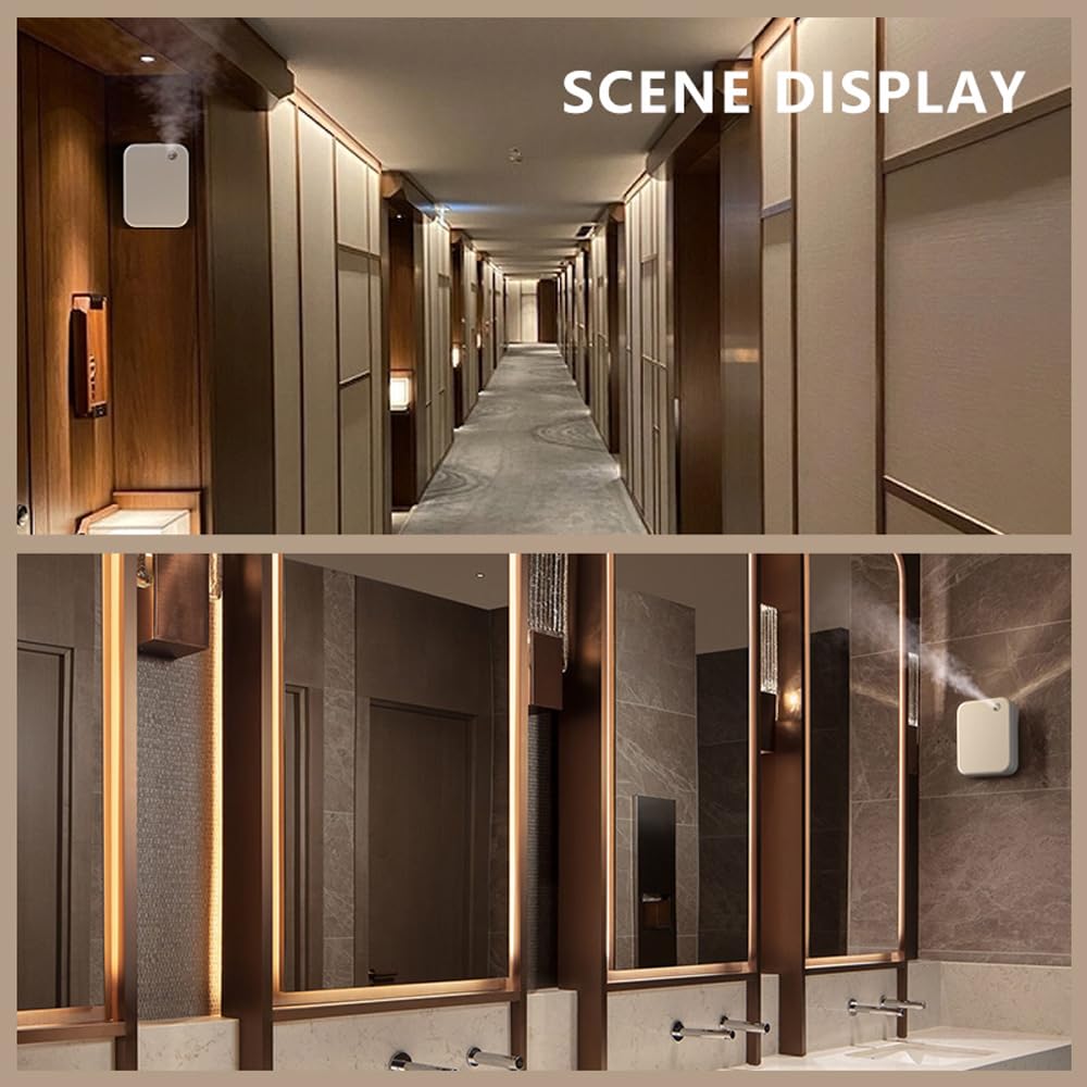 CHINNTEIKA wall-mount setup saves space while filling rooms with scent.