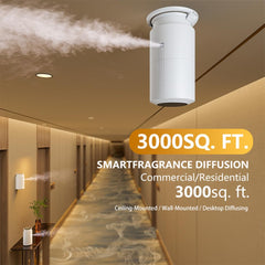 CHINNTEIKA Scent Air Machine 400ml capacity enables days of continuous scent without refills.