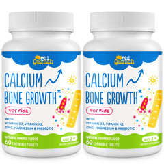 ChiQwench calcium orange chew for kids supports bone strength with a tasty citrus flavor.