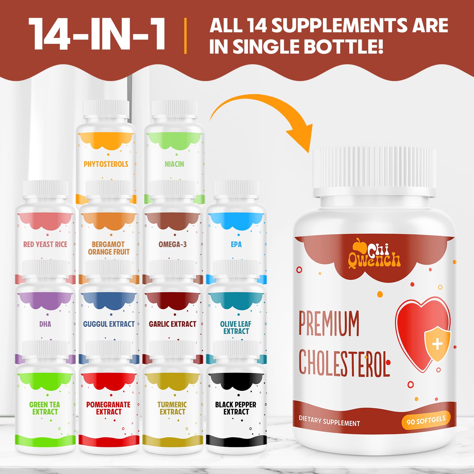ChiQwench Citrus Bergamot softgels with citrus aroma and potential benefits