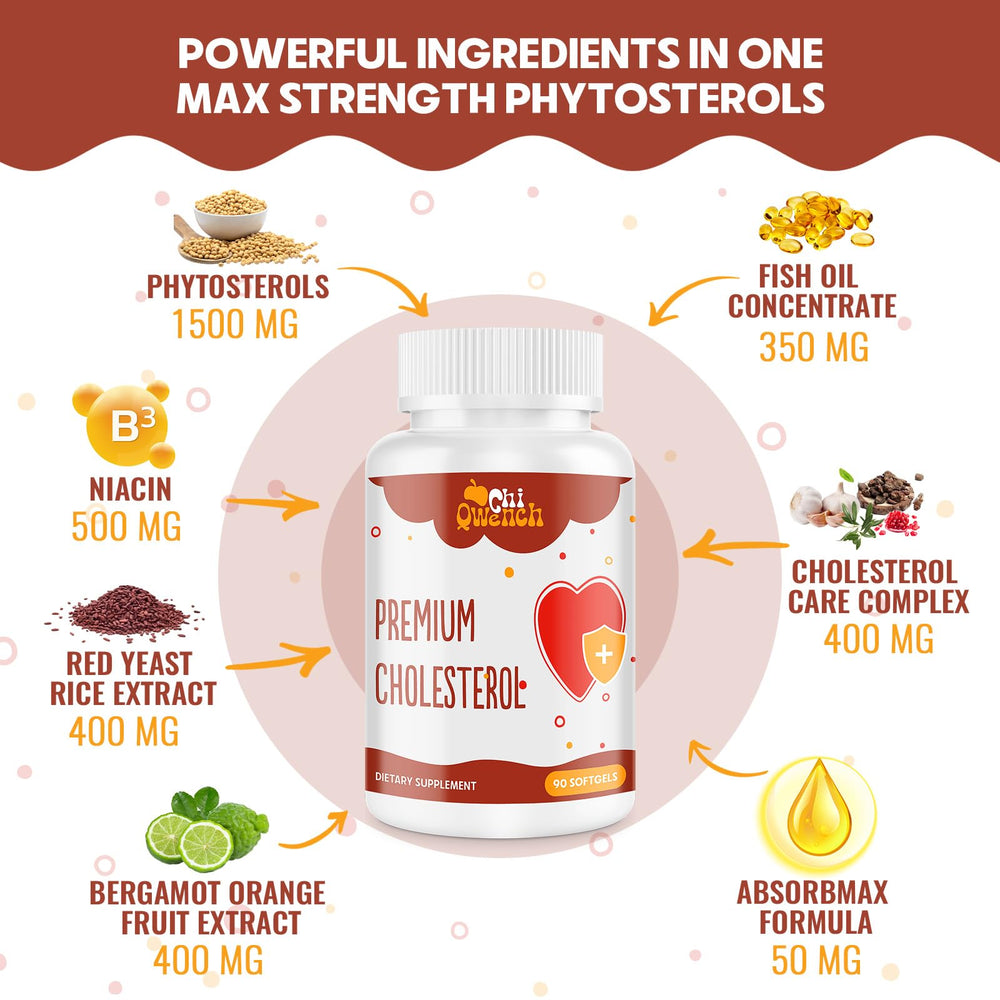 ChiQwench Niacin softgels for steady energy as part of a cholesterol-friendly routine