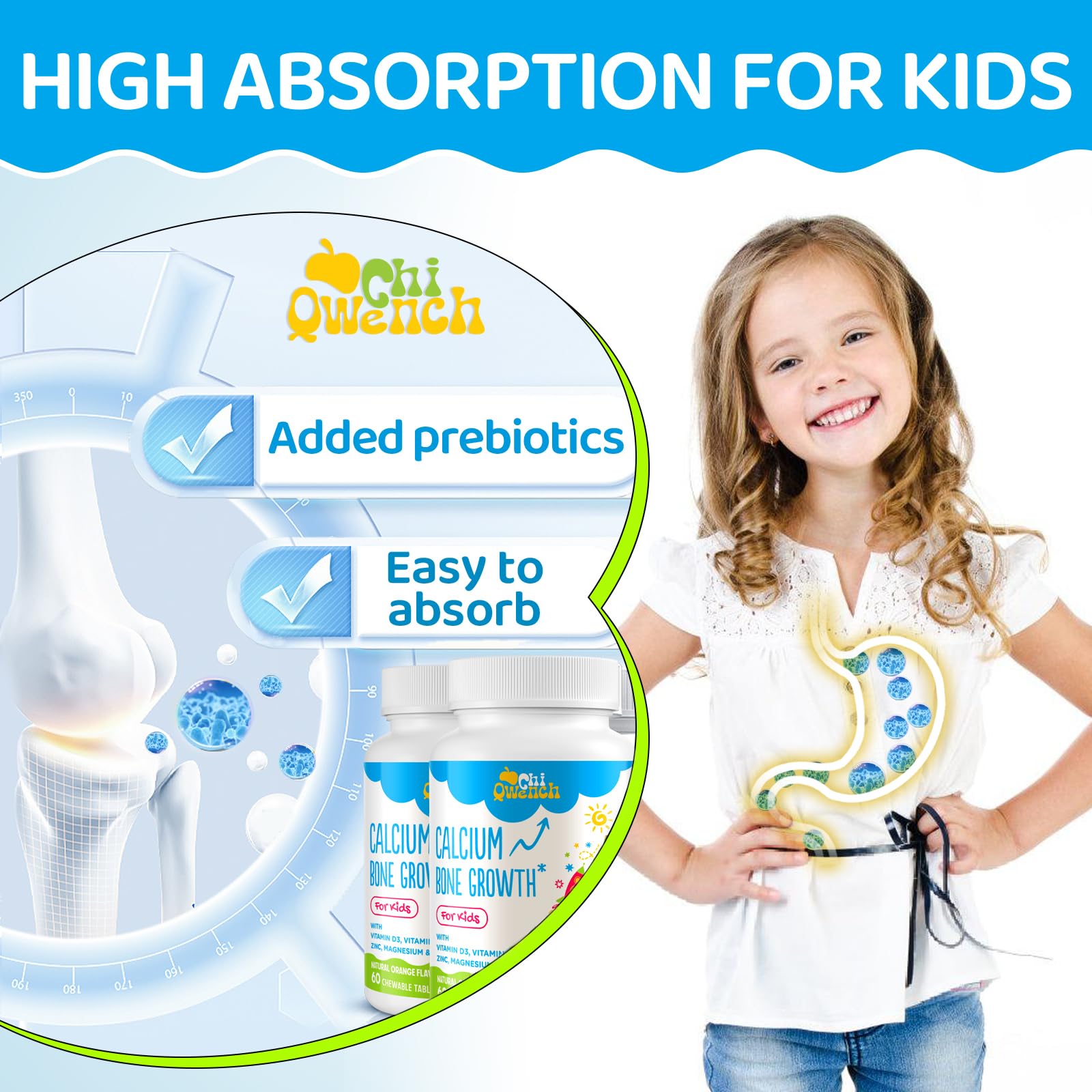 ChiQwench zinc magnesium for kids promotes gut friendly mineral balance