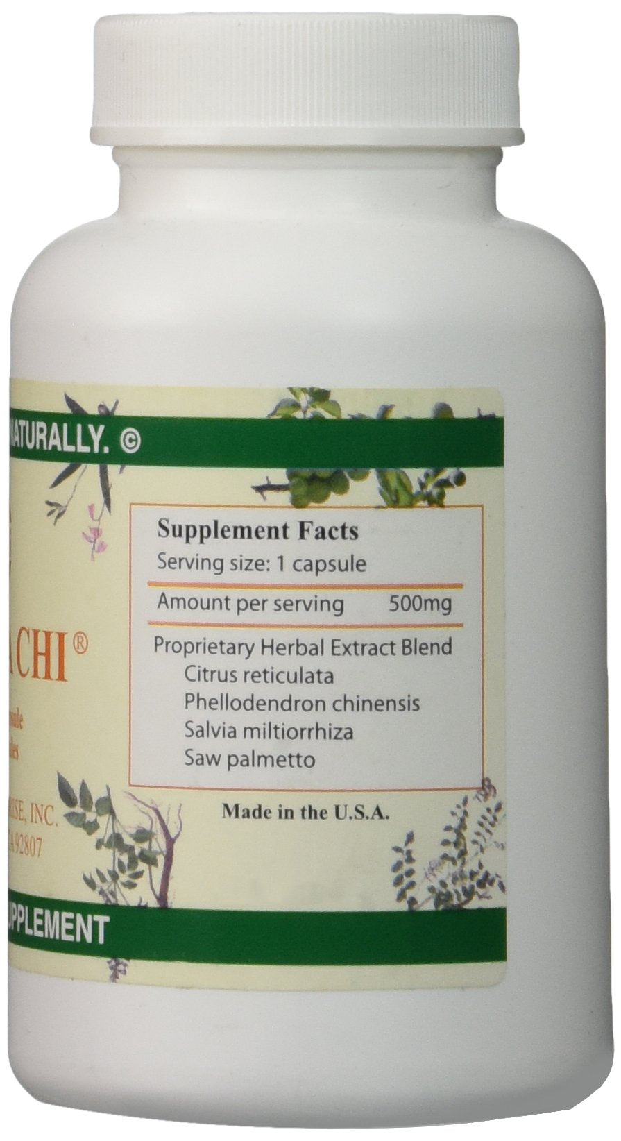 Prosta Chi capsules image highlighting 500 mg capsules for consistent daily intake.