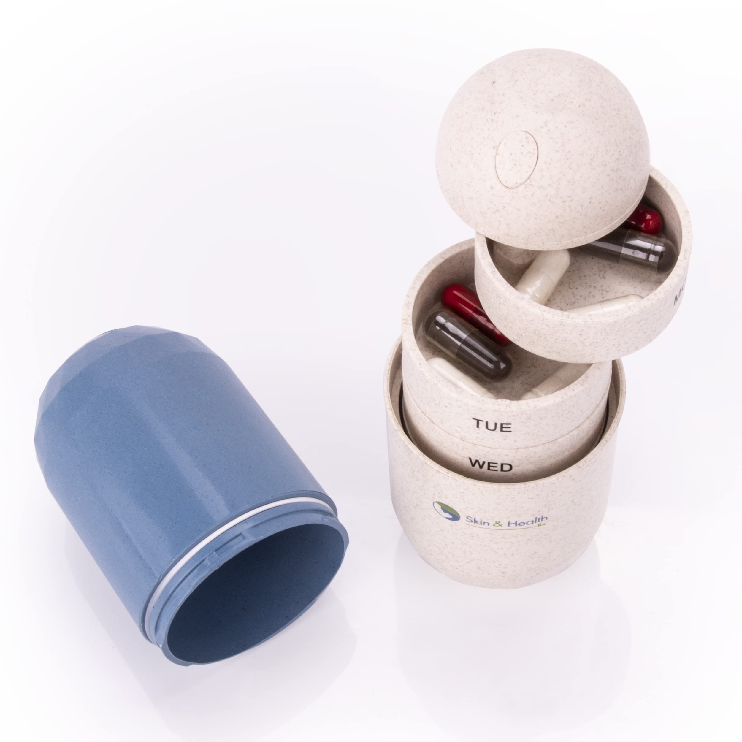 Chi's Enterprise travel-friendly pill organizer included with the bundle.