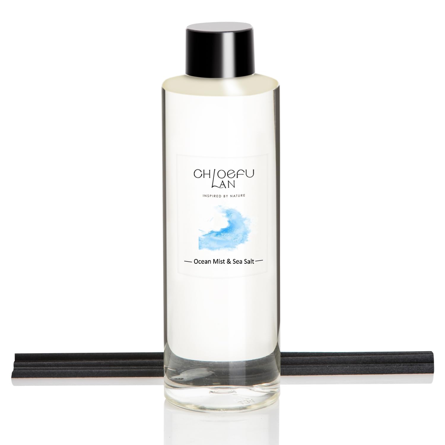 Chloefu LAN Ocean Mist Sea Salt diffuser refill bottle pour delivers fresh aroma for home use