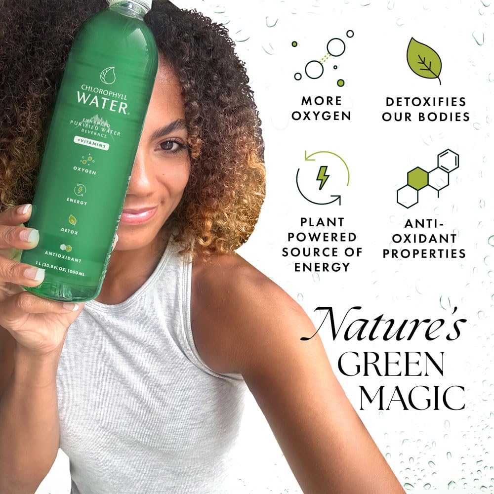 Lemon-mint aroma complements Chlorophyll Water Drops for a bright daily sip
