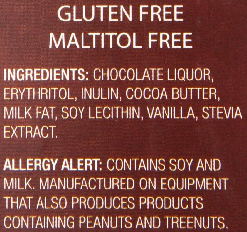 ChocoRite dark chocolate bite close-up highlights rich flavor with no maltitol