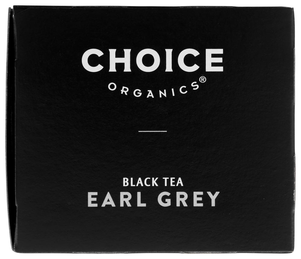 Compostable tea bags in natural fiber packaging by Choice Organics