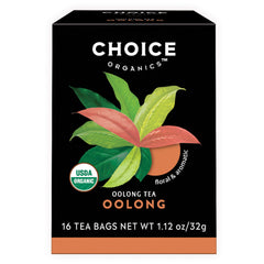 Choice Organics Organic Oolong tea bags in a balanced daily ritual.
