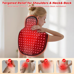 Cholas shoulder-neck pad with 660nm/850nm lights for soothing muscle tension