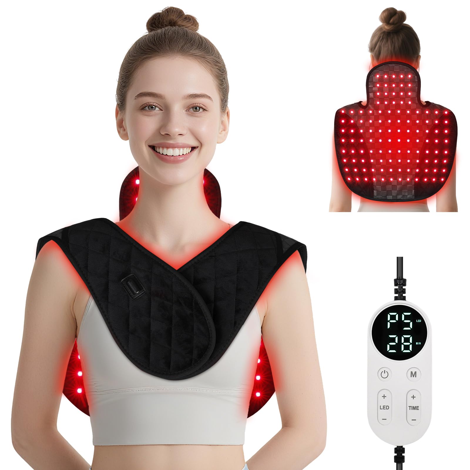 Cholas neck-shoulder pad delivers hands-free therapy at home