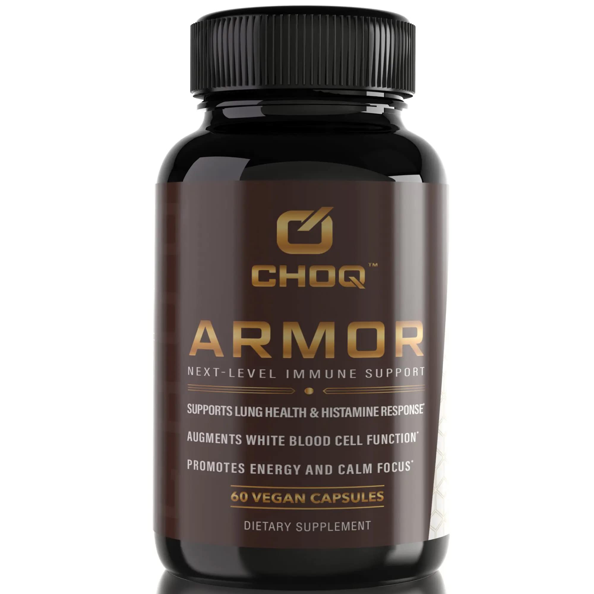 CHOQ Armor quercetin phytosome bottle supporting immune health and energy