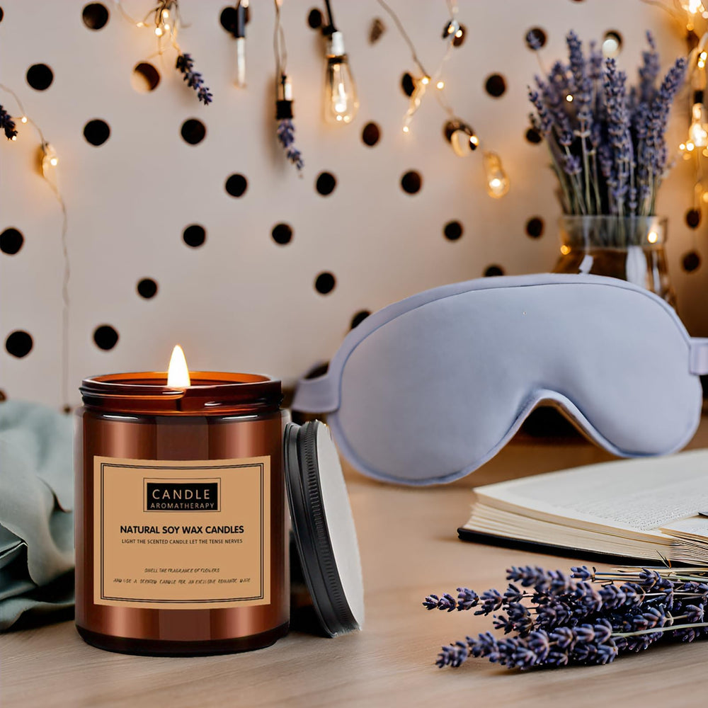 ChoqakQAr evening ritual candle creates a peaceful backdrop for winding down