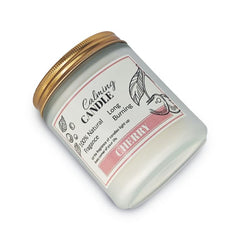 ChoqakQAr soy wax candle burn-time illustration highlighting clean, extended burn